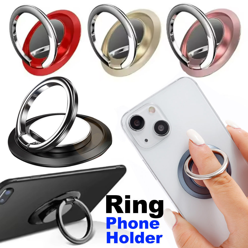 Mobile Pedestal Cabinet - 360Rotating Finger Ring Phone Holder Stand