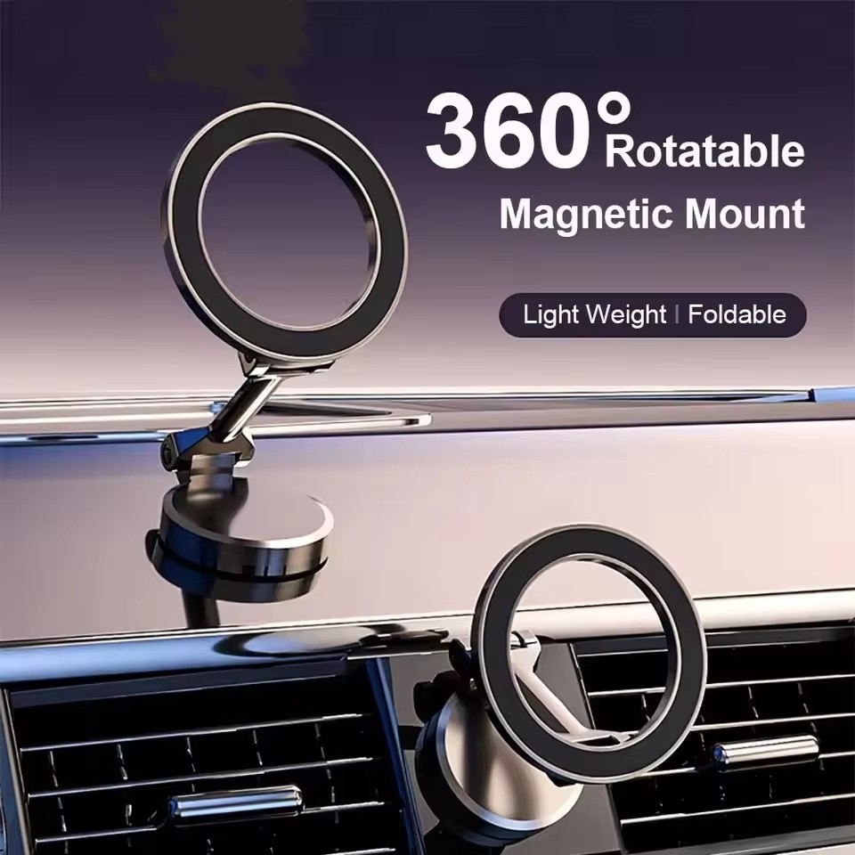 Mobile Pedestal Cabinet - Foldable Magnet Car Mobile Phone Holder