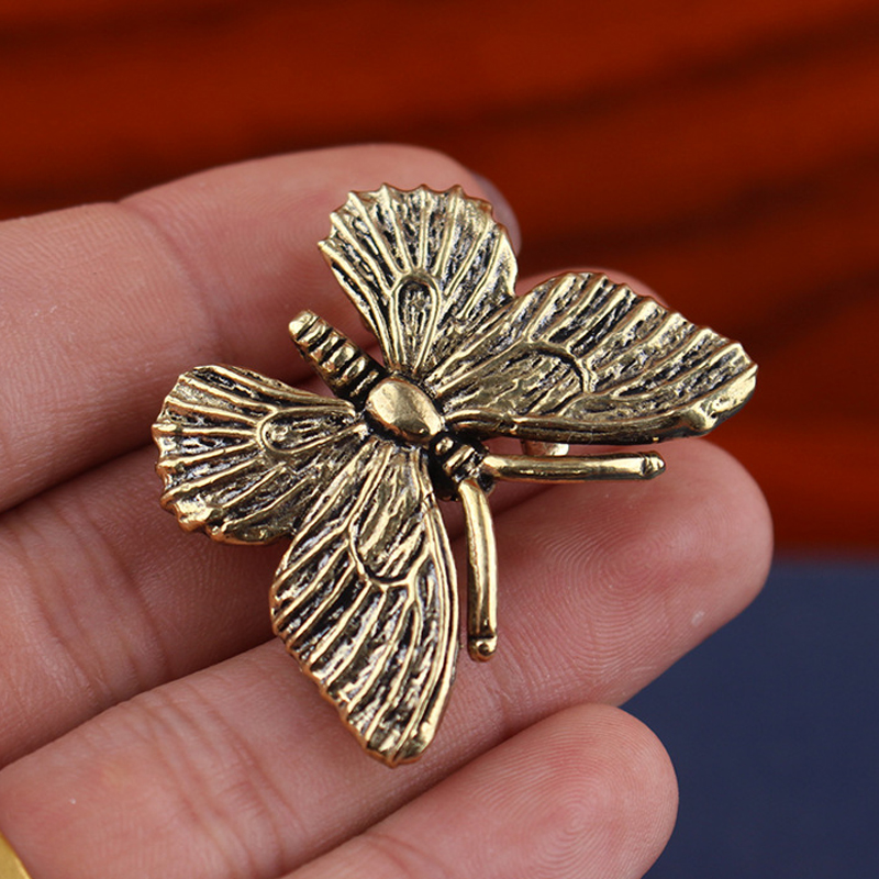 Brass Butterfly Statue, Insect - Office Furniture For Sale review and price