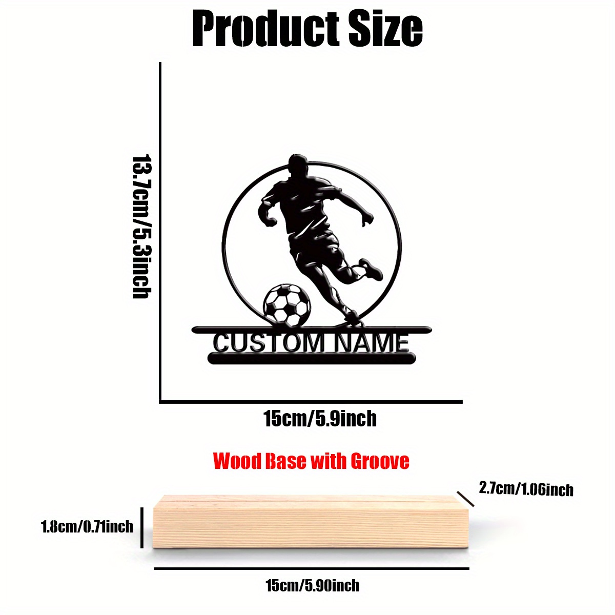 Custom Soccer Player Metal Sta - Office Furniture Desk review and price